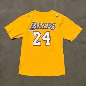 Kobe Bryant Los Angeles Lakers Adidas T-Shirt Adult‎ S Small Short Sleeve NBA